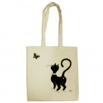 Tote Bag en coton Les Chats de Dubout - Chat Papillon