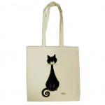 Tote Bag en coton Les Chats de Dubout - Chat Spirale