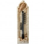 Thermomtre Artisanal en pltre - Cigale - Modle Ocre Orange