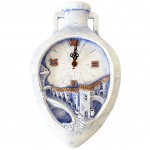 Horloge Artisanal en pltre - Provence Amphore bleue