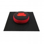 Coussin et tapis pour mditation Lotus rouge et noir