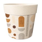 Cache Pot en Fibre de Bambou - Graphique - 15.5 cm