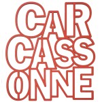 Pancarte ajoure et dcoupe au laser - Carcassonne - Orange