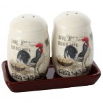 Salire et poivrire Coqs 8 cm