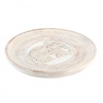 Plateau vide poche lphant Ethnique en bois sculpt 20 cm