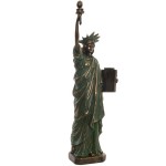 Figurine en rsine aspect bronze vieilli - Statue de la Libert