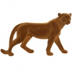 Figurine Dco Lopard Marron en rsine 48 cm