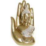 Main de Bouddha en rsine dor - 17 cm