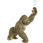 Lampe de table Gorille Dor en rsine - 48 cm