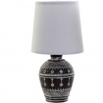 Lampe Marron et Blanc en Grs - 30 cm