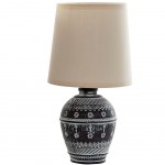 Lampe Marron et Beige en Grs - 30 cm