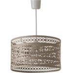 Lustre motif ajour en mtal Beige 18.5 x 29.5 cm