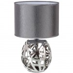 Lampe de table en Cramique - Argent - 36 cm
