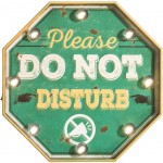 Panneau Please Do not disturb en bois lumineux