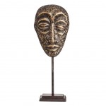 Masque Africain sur pied Visage 43 cm