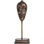 Masque Africain sur pied Visage allongé - 41.5 cm
