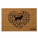 Paillasson en Fibres de coco LOVE DOG - 60 cm