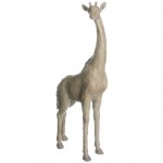 Girafe en rsine faon modelage argile - 50 cm