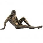 Figurine Homme Nu en rsine couleur Bronze 26 cm