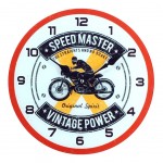 Horloge Vintage Power en verre 30 cm