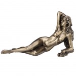 Figurine Femme Nue couleur bronze en rsine 11 cm