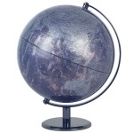 Globe Terrestre dcoratif moderne noir et gris - 31 cm