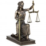 Figurine La Justice en rsine aspect Bronze 24 cm
