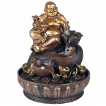 Fontaine Bouddha en résine 27 cm