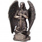 Figurine Archange Saint Michel - Mickal aspect bronze 23 cm