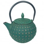 Thire Japonaise en fonte maille Vert fonc 0.85 Litre