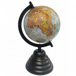 Globe Terrestre décoratif - Pied en métal - 24 cm