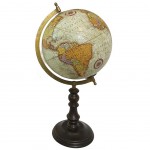 Globe Terrestre décoratif - Pied en bois