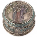 Boite en rsine sculpte 3 Desses Celtes - Veronese Design