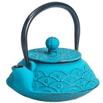 Petite Thire Japonaise en fonte maille Turquoise 0.2 litre