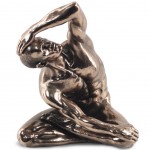 Figurine Homme nu bronze en rsine 22 cm
