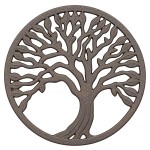 Dessous de plat arbre de vie en fer forg� aspect fonte 21,5 cm