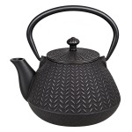 Th�i�re japonaise en fonte �maill�e noire 1 L avec infuseur