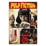 Poster Pulp Fiction Mia Wallace style cin�ma vintage 61 x 91 cm