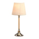 Lampe  poser Ethan en mtal argent 40 cm