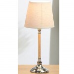 Lampe  poser Ethan en mtal argent 40 cm