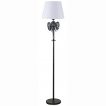 Lampadaire lphant en rsine argente 164 cm