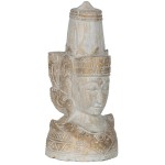 Buste de bouddha thaïlandais en bois 40 cm