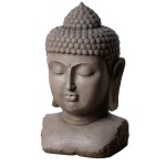 Grand Buste de bouddha en résine 108 cm