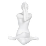 Figurine Yogini en rsine blanche 24 cm