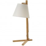 Lampe Bambou - abat jour Blanc Esprit Scandinave 50 cm