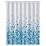 Rideau de douche Bulles bleues 180 x 200 cm