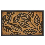 Paillasson en Fibres de coco Feuilles -  75 x 45 cm