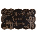 Paillasson en gomme home sweet home 75 x 45 cm