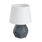 Lampe en cramique 26 cm - Modle gris