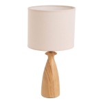 Grande lampe en cramique motif bois 43 cm